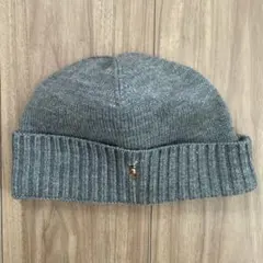 Polo Ralph Lauren グレー ニット帽 ポニー刺繍ロゴ