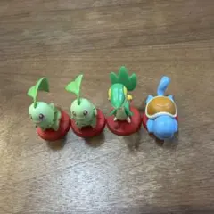 ポケモン フィギュア 4体セット　チョコエッグ　ゼニガメ　チコリータ　ツタージャ