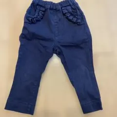 ラグマート　ネイビー ストレッチフリル付きパンツ　95cm