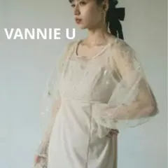 【タグ付】VANNIE U パールストラップレイヤードキャミドレス ドレス単品のサムネイル