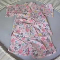 ハローキティ 甚平 90サイズ ピンク