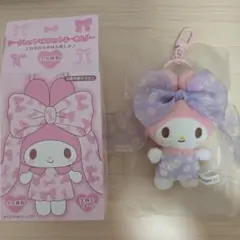 マイメロ リボン姫 50周年 シークレット マスコット キーホルダー フラワー柄