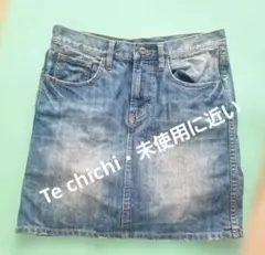 Te chichi♥️デニム 　ミニスカート　 タイトスカート　裾ダメージのサムネイル