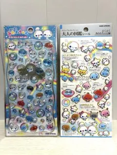 【正規品】　ぷくぷくあわわちゃん　プチドロップステッカー　大人の図鑑シール