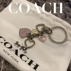 COACH バタフライ レザー バッグチャーム キーリング 新品未使用