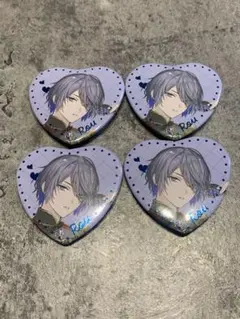 【Melty Valentine】ハート型缶バッチ 小柳ロウ