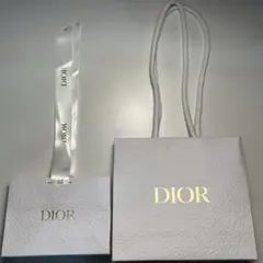 Dior ショッパー ホワイト レザー調