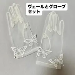 【セット】ビードレッセ ウェディングベールとグローブセット 結婚式