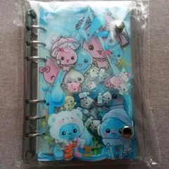 しずくちゃん　A6サイズ シャカシャカバインダーノート　リフィル25枚付