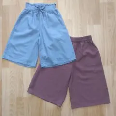 キッズ パンツ キュロット 2枚セット