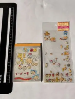 平成女児　チーズ一家　メモ帳　シール　まとめ売り