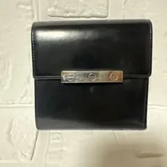カルティエ Cartier ラブコレクション レザー 二つ折り財布 ブラックのサムネイル