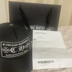 【国内正規品】クロムハーツ トラッカーキャップ CHパッチ 黒 インボイス原本付