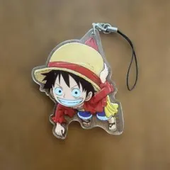 ONE PIECE つままれキーホルダーシリーズ アクリルキーホルダー ルフィ