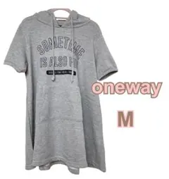 oneway ワンウェイ チュニック トップス 半袖 Tシャツ グレーのサムネイル