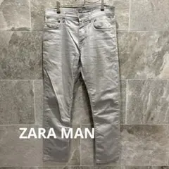 ZARA MAN ストレッチ デニム ストレート ライトグレー 31 a1088のサムネイル