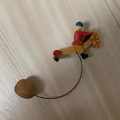 木製 騎手と馬のおもちゃ
