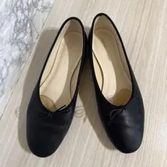COLE HAAN コールハーン バレエシューズ フラットシューズ リボン 黒