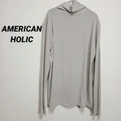 5433U アメリカンホリック タートルネックカットソー グレー L シアーのサムネイル