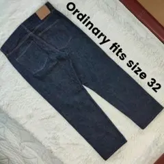 Ordinary fits size 32 セルビッジ デニムパンツ 濃紺 赤耳のサムネイル