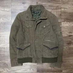 MICHEL KLEIN ミリタリージャケット カーキ ポケット多め メンズM