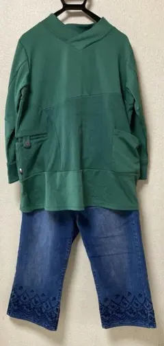 ModdedAnc）プルオーバー　トレーナー　チュニック　長袖　Ｌ