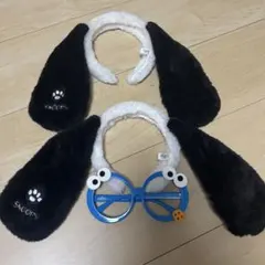 ユニバ　スヌーピー　耳付きカチューシャ