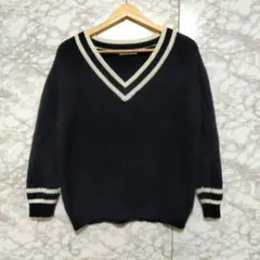 Sonny Label Vネックニット セーター カジュアル コットンセーターのサムネイル