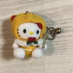 キティ ジャングルキティ キーホルダー トラ クリスマス マスコット