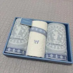 WEDGWOOD ブルー 花柄 タオルセット