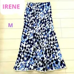 アイレネ　IRENEフレアロングスカート　レース付き　プリント　裏地付き　Mのサムネイル