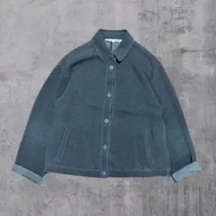 長袖 シャツジャケット Ｍサイズ グレー シンプル きれいめ レディースのサムネイル
