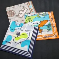 JUNKO SHIMADA 大判ハンカチ ランチクロス 3枚セット