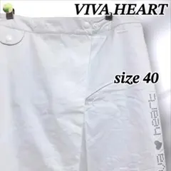 【未使用品】ビバハート ナイロンスカート ホワイト系 サイズ40 レディースのサムネイル