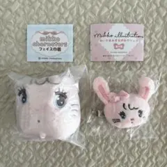 mikko characters フェイス巾着 ぬいぐるみまえがみクリップ