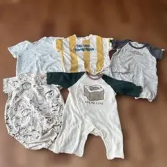 ベビーロンパース　5着セット