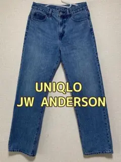 ユニクロ　JWA ストレートジーンズ　　レディース　25インチ　ブルー(65)