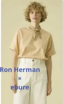 ebure×Ron Herman スーピマコットン クルーネック Tシャツのサムネイル
