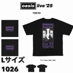 oasis 会場限定ライブTシャツ 黒 Lサイズ1026日付