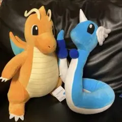 ポケモン めちゃもふぐっとぬいぐるみ カイリュー ハクリュー 2点セットのサムネイル