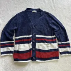 Joël Robuchon & gelato pique ストライプカーディガン