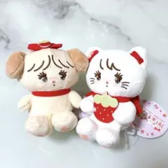 mikko ムース スフレ いちごマスコットぬいぐるみ 2点 ※値下げ