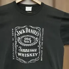 90s カナダ製 JACK DANIELS Tシャツ XL黒 両面 お酒 企業のサムネイル