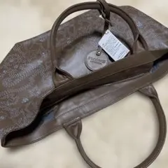 PICONE ACCESSORI レザーブラウン トートバッグ