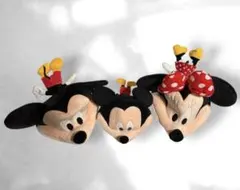 ディズニー ミッキー ミニー ぬいぐるみ ファンキャップ 大人 子供 セット
