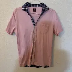 メンズ⭐︎TAKEO KIKUCHI 半袖シャツ ピンク