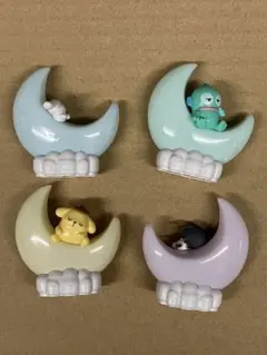 ガチャ✩お月さまライトマスコット　4個セット