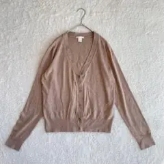 エイチアンドエム ベーシック Vネック カーディガン S レーヨン混 オフィス