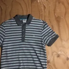 【送料無料】USED お洒落ポロシャツ　ボーダー ラコステ　ユニセックス　古着