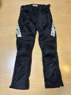 SIMPSON シンプソン　バイクパンツ 膝パッド　メッシュ Amazon | [シンプソン] メッシュパンツ BLACK LL SMP-4111